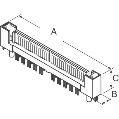 10053670-001LF by Amphenol ICC (FCI) - CONNECTOR SAS 4X HEADER 32POS SLD PCB