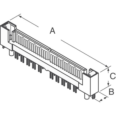 10053670-002LF by Amphenol ICC (FCI) - CONNECTOR SAS 4X HEADER 32POS SLD PCB