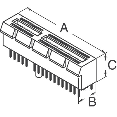 10046742-31213TLF by Amphenol ICC (FCI) - CONNECTOR PCI EXP FMALE 164POS 0.039