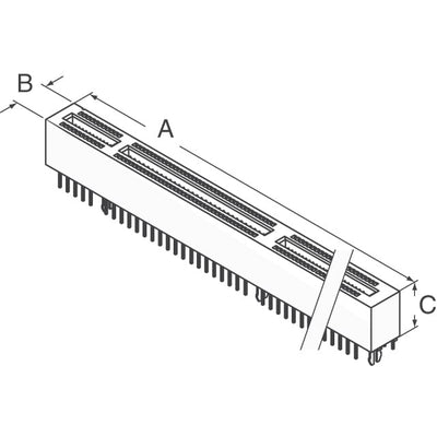 10037901-11010TLF by Amphenol ICC (FCI) - CONNECTOR PCI EXP FMALE 280POS 0.100