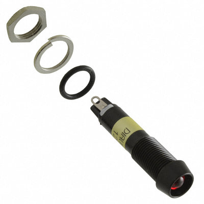 6092122330F by Dialight - LED 9MM PMI R 12V BLK HS W GASKT
