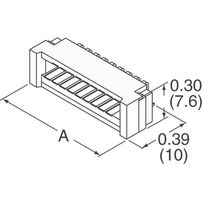 BTFW10R-3RSTE1LF by Amphenol ICC (FCI) - CONNECTOR RECPT 10POS R/A SMD TIN