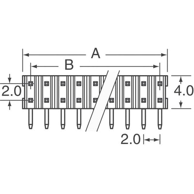 10072353-G01-21ULF by Amphenol ICC (FCI) - CONNECTOR HEADER R/A 42POS 2MM