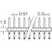 10072353-G01-13ULF by Amphenol ICC (FCI) - CONNECTOR HEADER R/A 26POS 2MM