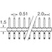 10072353-G01-08ULF by Amphenol ICC (FCI) - CONNECTOR HEADER R/A 16POS 2MM