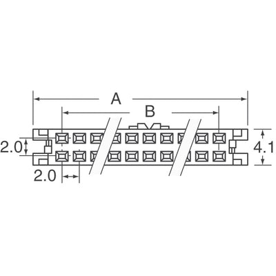 89947-734LF by Amphenol ICC (FCI) - CONNECTOR RECPT 34POS IDC 28AWG GOLD
