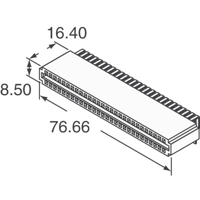 10035388-500LF by Amphenol ICC (FCI) - CONNECTOR EDGE DUAL FMALE 56POS 0.100