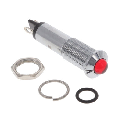 6091112120F by Dialight - LED PNL MT 9MM 6V CHROME RED