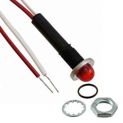 6091M1-24V by Visual Communications Company - VCC - INDICATOR SOLID STATE RED PNL MT