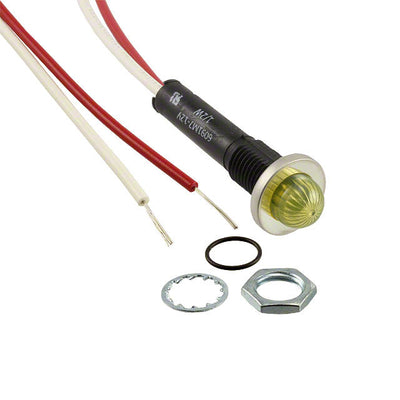 6091M7-12V by Visual Communications Company - VCC - INDICATOR SOLID STATE YLW PNL MT
