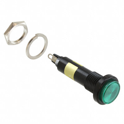 6103232120F by Dialight - LED PNL IND 10MM ROUND GRN POLY