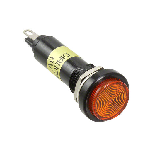 6103332120F by Dialight - LED PNL IND 10MM ROUND YLW POLY