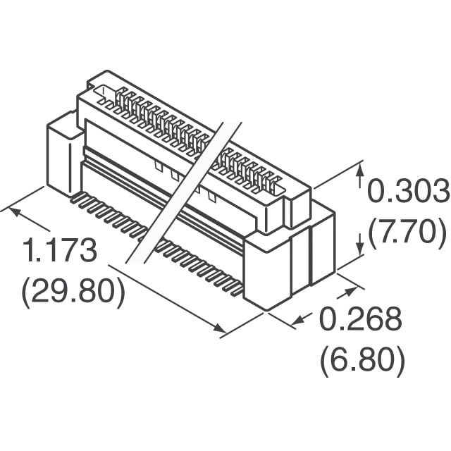 61082-062102 by Amphenol ICC (FCI) - CONNECTOR RECPT 60POS SMD GOLD
