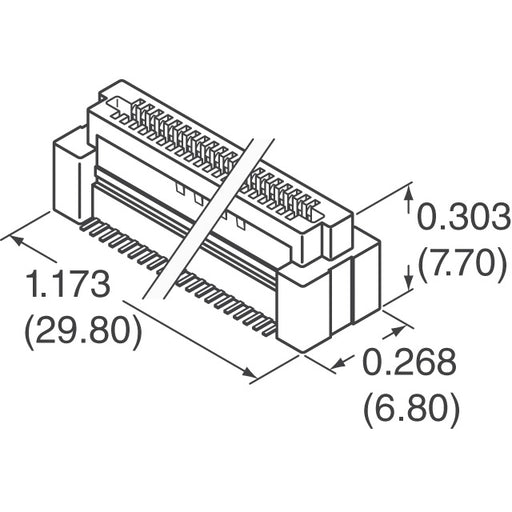 61082-062409LF by Amphenol ICC (FCI) - CONNECTOR RECPT 60POS SMD GOLD