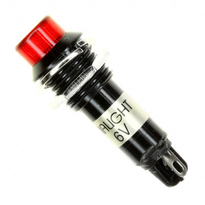 6123132120F by Dialight - LED PANEL MNT 12MM RED 6VDC