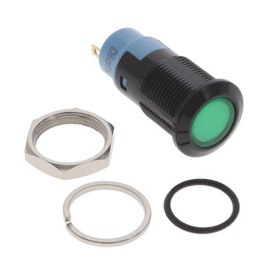 6123232140F by Dialight - LED PANEL MNT 12MM GREEN 24VDC