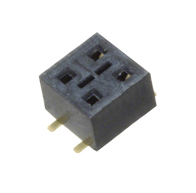 HLE-102-02-H-DV-BE by Samtec Inc. - CONNECTOR RECPT 4POS 0.1 GOLD SMD