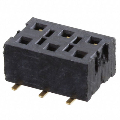 HLE-103-02-H-DV by Samtec Inc. - CONNECTOR RECPT 6POS 0.1 GOLD SMD