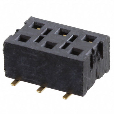HLE-103-02-H-DV-BE-P by Samtec Inc. - CONNECTOR RECPT 6POS 0.1 GOLD SMD