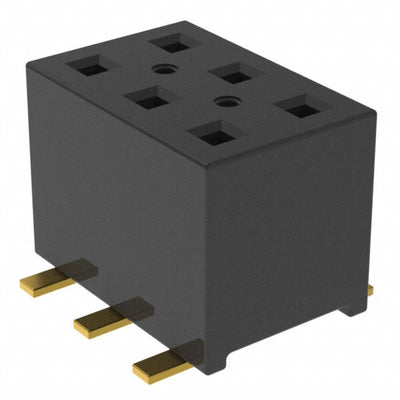 TLE-103-01-G-DV-P-TR by Samtec Inc. - CONNECTOR RECPT 6POS 0.079 GOLD SMD
