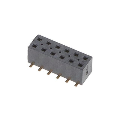 TLE-106-01-G-DV-K-TR by Samtec Inc. - CONNECTOR RECPT 12POS 0.079 GOLD SMD