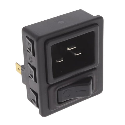 6136.0375.0410 by SCHURTER Inc. - PWR ENT MOD RCPT IEC320-C20 PNL