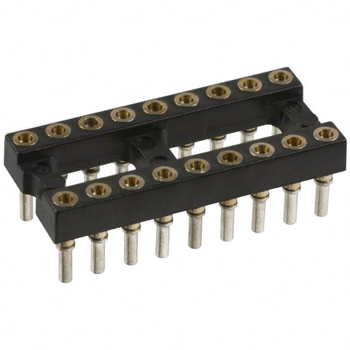 614-43-318-31-012000 by Mill-Max Manufacturing Corp. - CONNECTOR IC DIP SOCKET 18POS GOLD