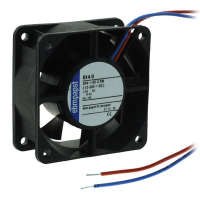 614R by ebm-papst Inc. - FAN TUBEAXIAL 60X25MM 24VDC