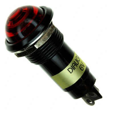 6161132120F by Dialight - LED PANEL MNT 16MM RED 6VDC