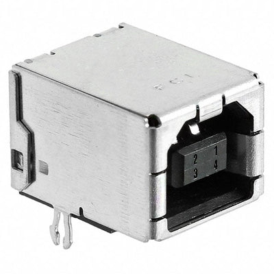 61729-1011BLF by Amphenol ICC (FCI) - CONNECTOR RECPT USB2.0 TYPEB 4POS R/A