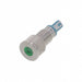 6201203304F by Dialight - 8MM FLT PMI GRN 12 VDC W/TERMS