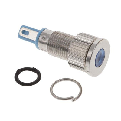 6201404304F by Dialight - 8MM FLT PMI BL 24 VDC W/TERMS