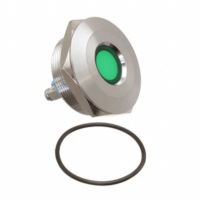 6231402304F by Dialight - 30MM FLTPMI GN 24VDC W/TERM