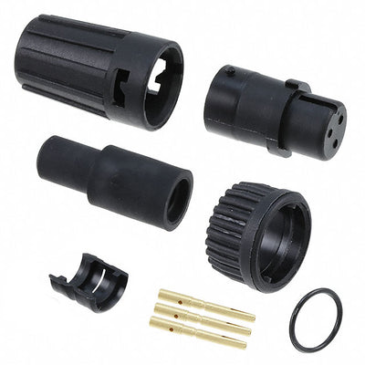 6280-3SG-519 by Conxall/Switchcraft - CONNECTOR PLUG FMALE 3POS GOLD CRIMP