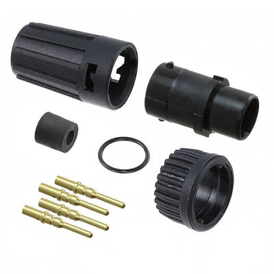 6280-4PG-315 by Conxall/Switchcraft - CONNECTOR PLUG MALE 4POS GOLD CRIMP