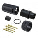 6280-4PG-315 by Conxall/Switchcraft - CONNECTOR PLUG MALE 4POS GOLD CRIMP