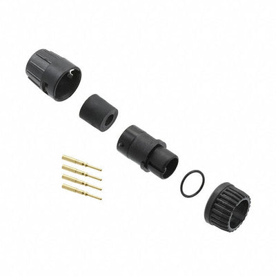 6280-4PG-321 by Conxall/Switchcraft - CONNECTOR PLUG MALE 4POS GOLD CRIMP