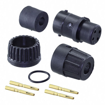 6280-4SG-315 by Conxall/Switchcraft - CONNECTOR PLUG FMALE 4POS GOLD CRIMP
