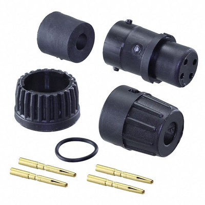 6280-4SG-318 by Conxall/Switchcraft - CONNECTOR PLUG FMALE 4POS GOLD CRIMP