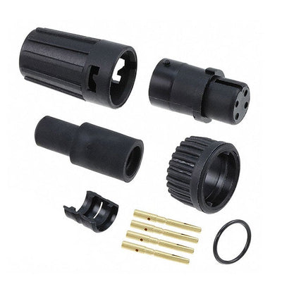 6380-4SG-516 by Conxall/Switchcraft - CONNECTOR PLUG FMALE 4POS GOLD CRIMP