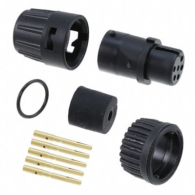 6280-5SG-311 by Conxall/Switchcraft - CONNECTOR PLUG FMALE 5POS GOLD CRIMP