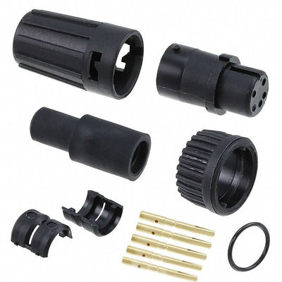 6280-5SG-519 by Conxall/Switchcraft - CONNECTOR PLUG FMALE 5POS GOLD CRIMP