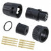 6280-8SG-315 by Conxall/Switchcraft - CONNECTOR PLUG FMALE 8POS GOLD CRIMP