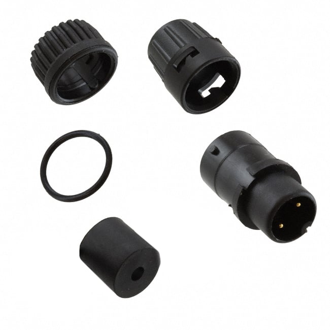 6282-2PG-311 by Conxall/Switchcraft - CONNECTOR PLUG MALE 2P GOLD SLDR CUP
