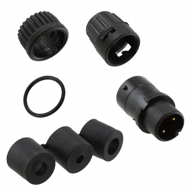 6282-2PG-3DC by Conxall/Switchcraft - CONNECTOR PLUG MALE 2P GOLD SLDR CUP