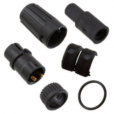 6382-2SG-522 by Conxall/Switchcraft - CONNECTOR PLUG FMALE 2P GOLD SLDR CUP