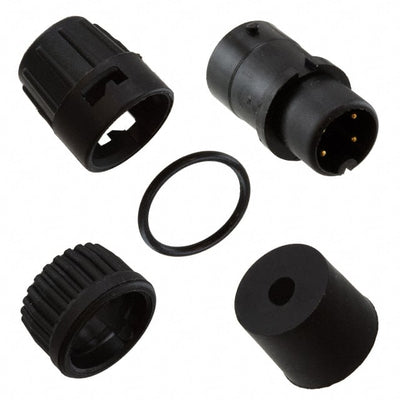 6382-4PG-315 by Conxall/Switchcraft - CONNECTOR PLUG MALE 4P GOLD SLDR CUP