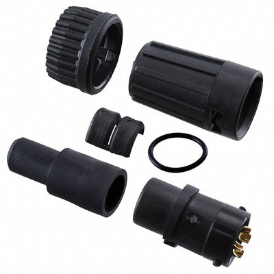 6382-4PG-522 by Conxall/Switchcraft - CONNECTOR PLUG MALE 4P GOLD SLDR CUP