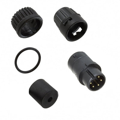 6282-5PG-315 by Conxall/Switchcraft - CONNECTOR PLUG MALE 5P GOLD SLDR CUP