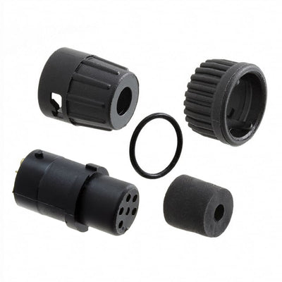 6282-5SG-321 by Conxall/Switchcraft - CONNECTOR PLUG FMALE 5P GOLD SLDR CUP